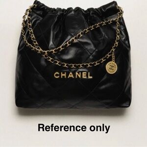 🔥 SALE $180 Fashion Lux Quilted Leather Trash Bag